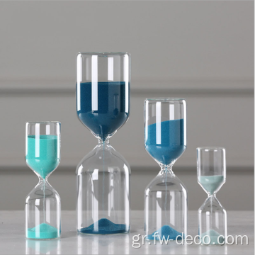 Houlglass High Borosilicate Glass Blue Hlouglass Χρονοδιακόπτη